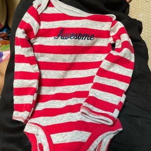 Newborn onesie snap bottom